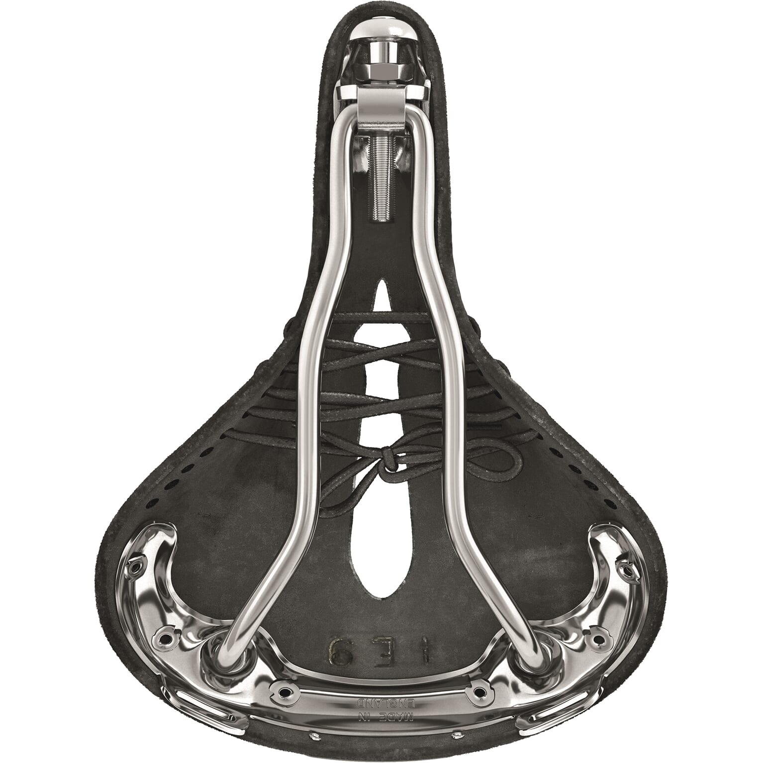 Brooks b17 short carved - black