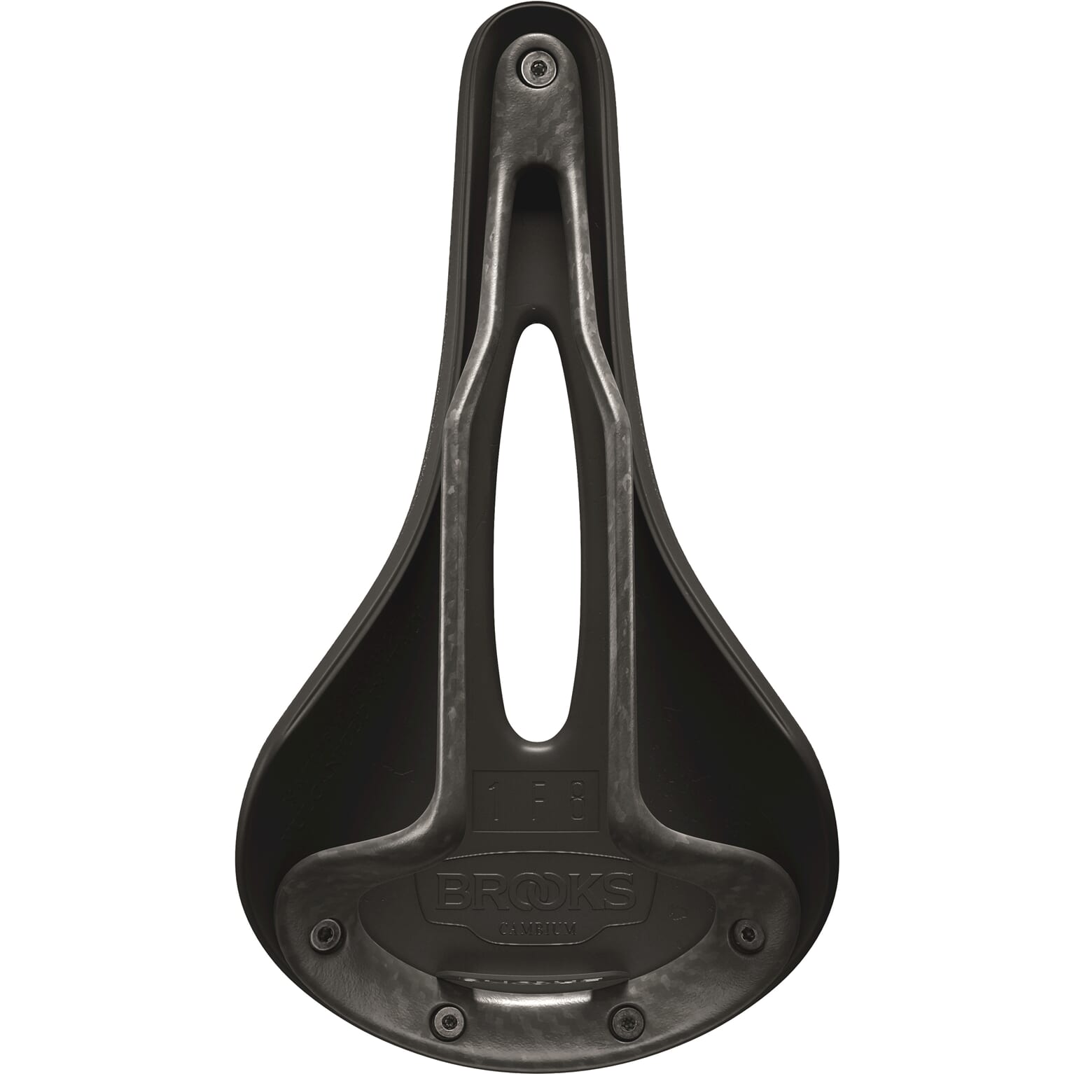 Brooks cambium c13 carved - 158 mm - black