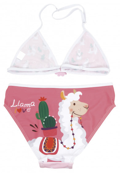Arditex Bikini Llama triangle meisjes polyester roze maat 14 jaar