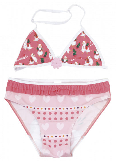 Arditex Bikini Llama triangle meisjes polyester roze maat 14 jaar