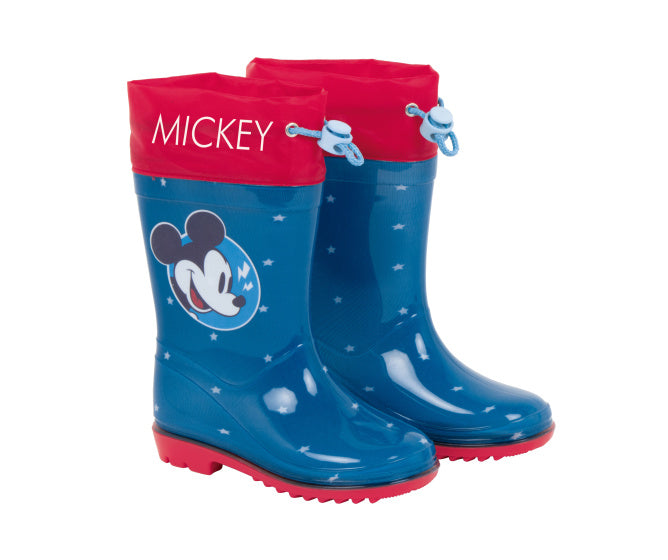 Arditex Regenlaarzen Mickey junior PVC donkerblauw rood maat 30