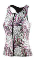 Beco Tanktop BEsuit dames D-cup polyamide elastaan roze groen mt 36