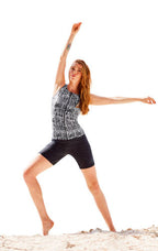 Beco Tanktop BEsuit dames polyamide zwart wit B-cup maat 42