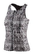 Beco Tanktop BEsuit dames polyamide zwart wit D-cup maat 36