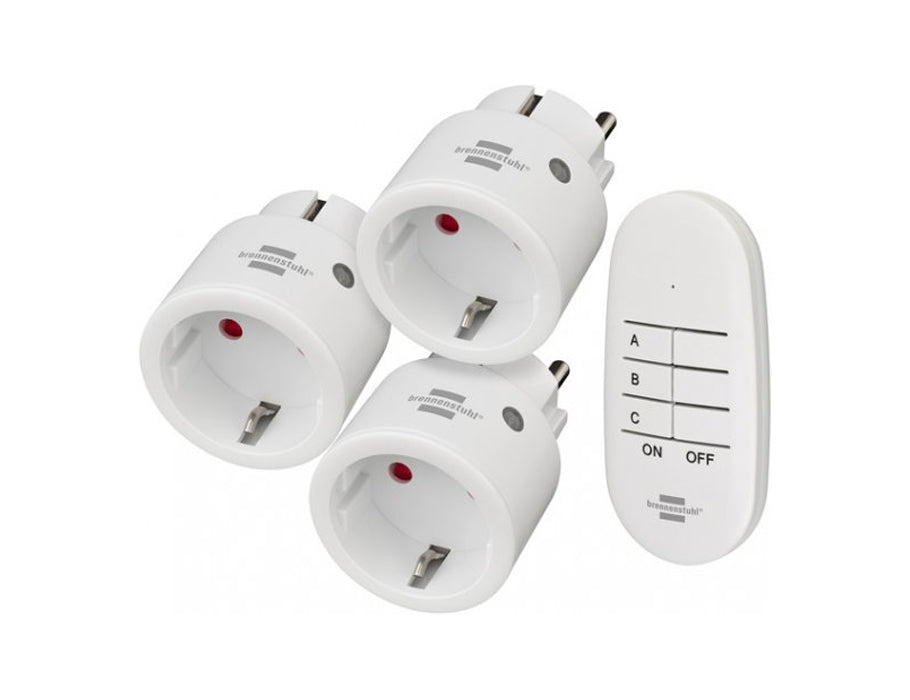 Brennenstuhl draadloze stopcontactschakelaar set - 3 stekkers