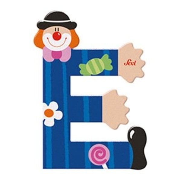 Sevi letter clown e: 10 cm (81741)