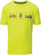 Dare 2b T-shirt Rightful junior polyester lime maat 140