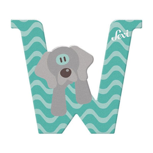 Sevi letter w weimaraner: 10 cm (83023)