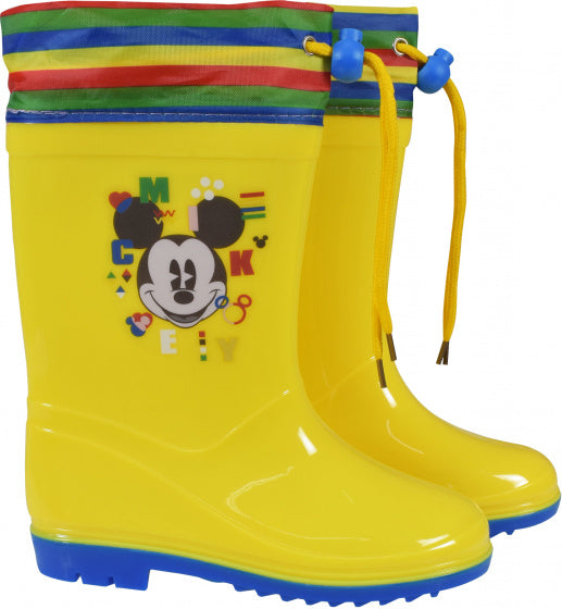 Disney Regenlaarzen Mickey Mouse junior PVC geel maat 28-29