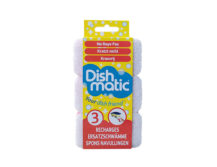 Dishmatic navulspons - krasvrij - 3st