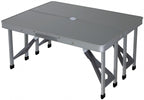 Eurotrail Campingtafel Limoux 86 x 68 cm aluminium grijs