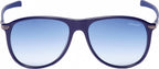 Formula Zonnebril unisex rond cat.4 navy lichtblauw