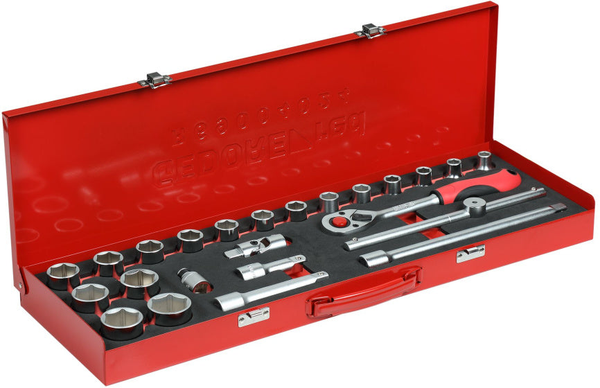 Gedore red | r69004024 | dopsleutelset | 1 2” | 10-32 mm | 24-delig - r69004024