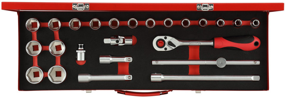 Gedore red | r69004024 | dopsleutelset | 1 2” | 10-32 mm | 24-delig - r69004024