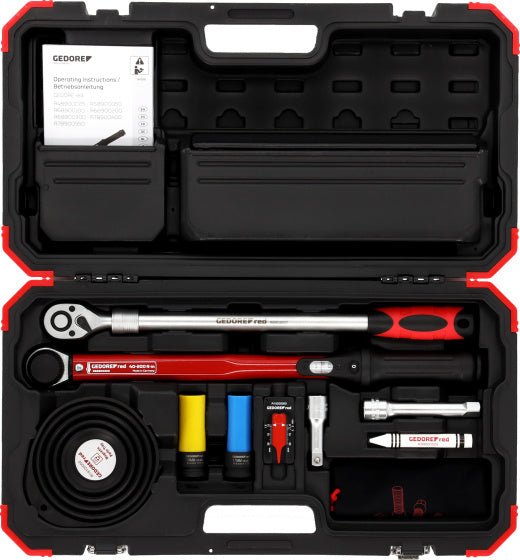 Gedore red | r68903011 | wielmontage-set | incl. momentsleutel | 40 - 200 nm - 3300400