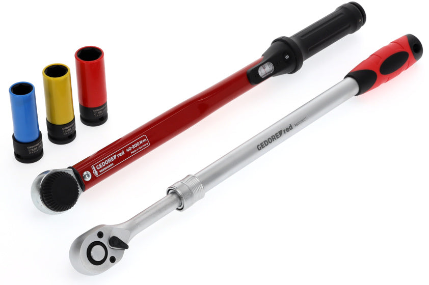 Gedore red wielwissel-set, incl. momentsleutel 40-200 nm, 3-dlg 3300187 - r69003000
