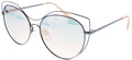 H.i.s Zonnebril gepolariseerd dames vlinder cat. 2. grijs blauw
