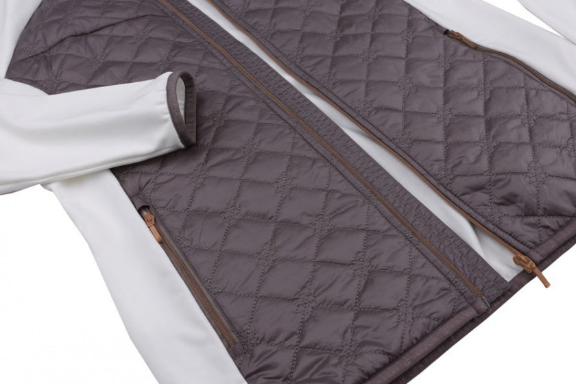 Hannah Outdoorvest Elsa dames polyester wit grijs maat 42