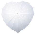 Falcone Paraplu hartvormig 110 cm polyester wit