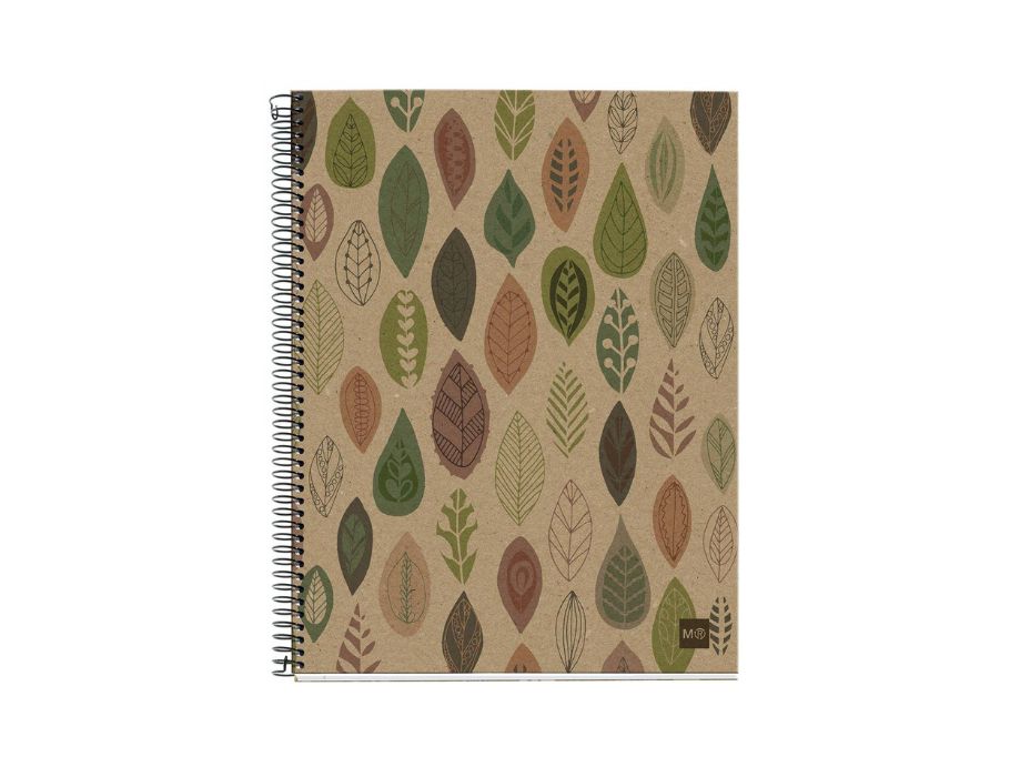 Miquelrius notitieboek - leaves - a4 gelinieerd - 120 blz