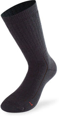 Lenz Wandelsokken Trekking 6.0 merinowol polyacryl zwart maat 35-38