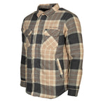 Life line Jervis Padded Flannel Shirt heren beige maat 3XL