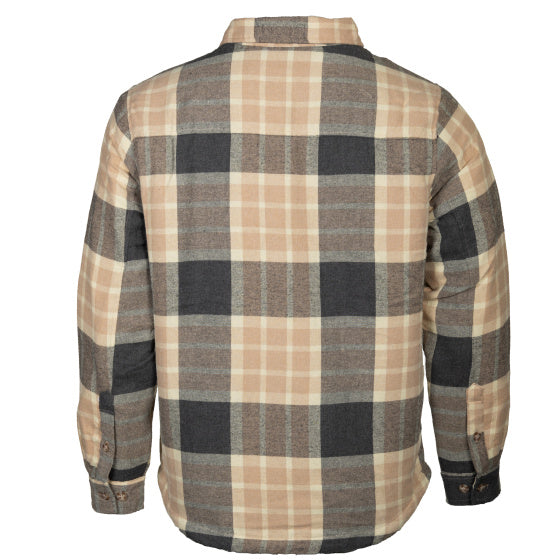 Life line Jervis Padded Flannel Shirt heren beige maat 4XL