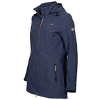 Life line Kya softshell parka dames donkerblauw maat 3XL