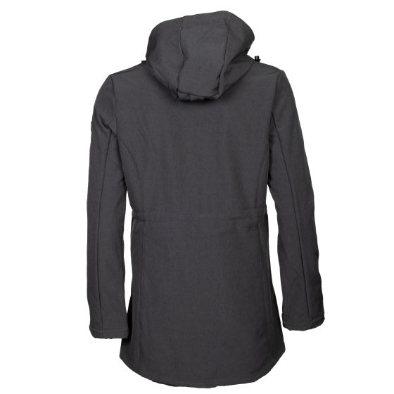 Life line Kya softshell parka dames donkergrijs maat XXL