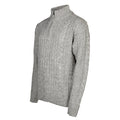 Life line Marcel sweater knit half zip heren lichtgrijs maat L