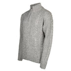 Life line Marcel sweater knit half zip heren lichtgrijs maat L