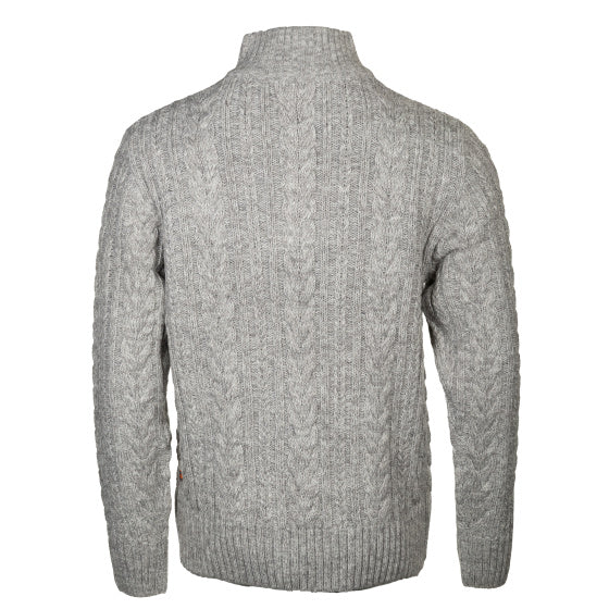 Life line Marcel sweater knit half zip heren lichtgrijs maat 4XL