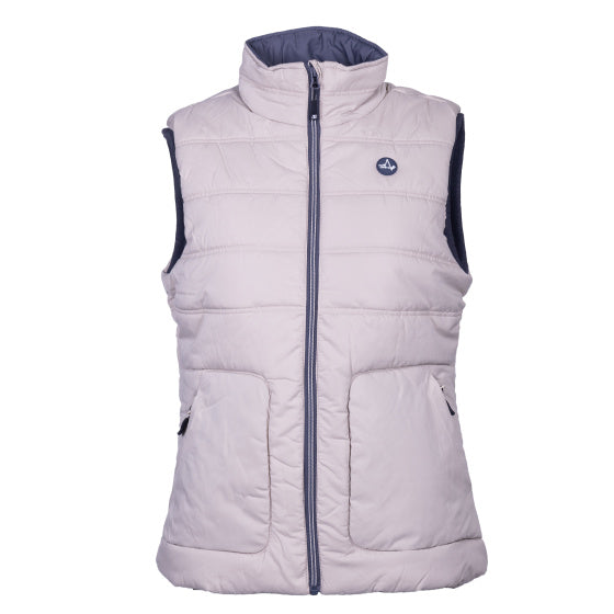 Life line Tully Fake Down bodywarmer dames beige maat 4XL