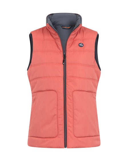 Life line Tully Fake Down bodywarmer dames rood maat 4XL
