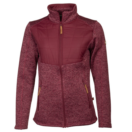 Life line Willemijn fleecevest dames bordeaux maat S
