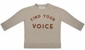 Little indians Sweater jongens katoen taupe maat 110