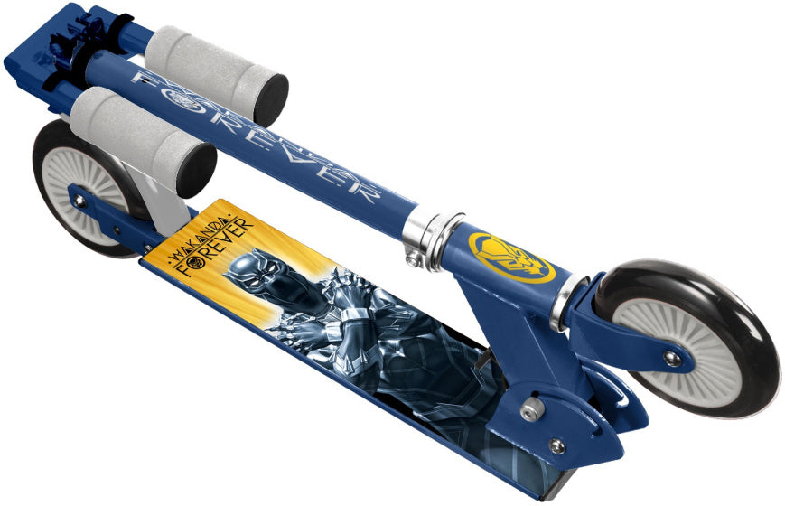 Marvel Black Panther 2-wiel Kinderstep Opvouwbaar Voetrem Blauw