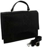 Mh bijoux Schoudertas dames 28 x 21 x 5 cm leer zwart 2-delig