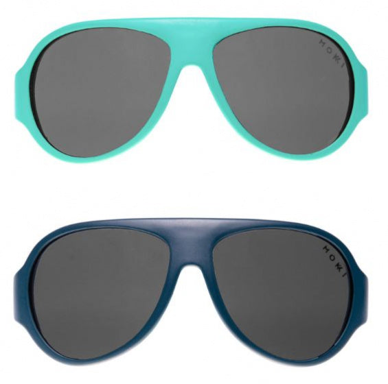 Mokki Click Change kinderzonnebril 2-5 jaar blauw 2 stuks