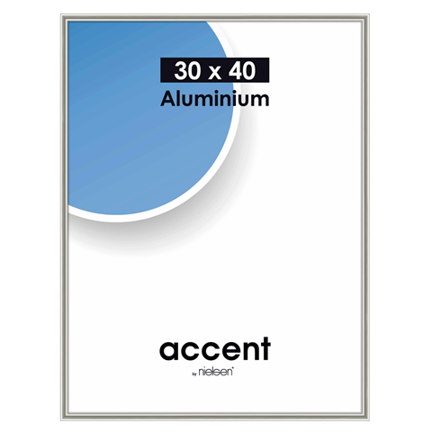 Nielsen design nielsen fotolijst 52431 accent pearl mercury 30x40 cm