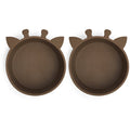 Nuuroo Nuuroo Alex silicone deep plate 2-pack Giraf