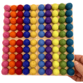 Papoose Toys Papoose Toys 2cm Felt Balls Bright 100pc