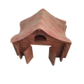 Papoose Toys Papoose Toys Barn with Felt Roof and Ladder
