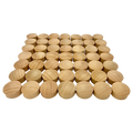 Papoose Toys Papoose Toys Mini Natural Convex 49pc