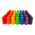 Papoose Toys Papoose Toys Mini Rainbow Cones 49pc
