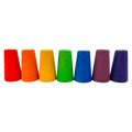 Papoose Toys Papoose Toys Mini Rainbow Cones 7pc