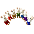 Papoose Toys Papoose Toys Rainbow Mice 7pc