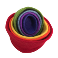 Papoose Toys Papoose Toys Rainbow Nested Bowls 7 pc