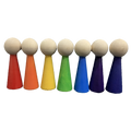 Papoose Toys Papoose Toys Rainbow People 7pc
