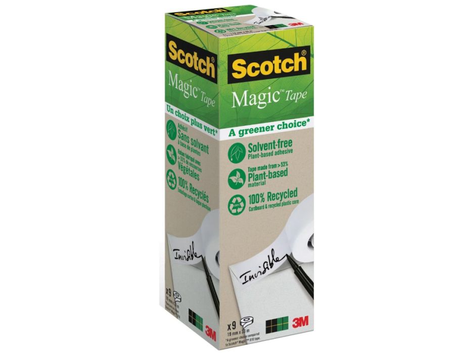 Scotch magic tape a greener choice 19mmx33m 9 rol